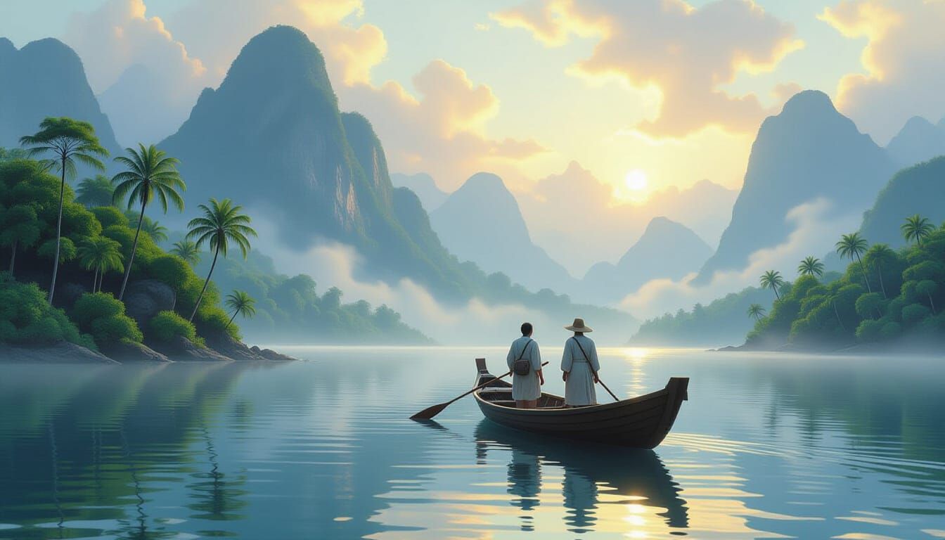 Ethereal Island Arrival: Fantasy Journey Begins