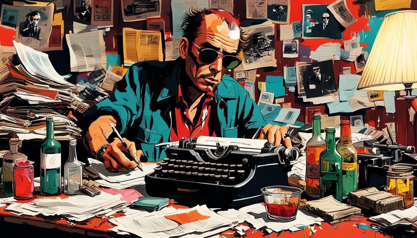 Gonzo Journalist in Vegas, Abstract Expressionism