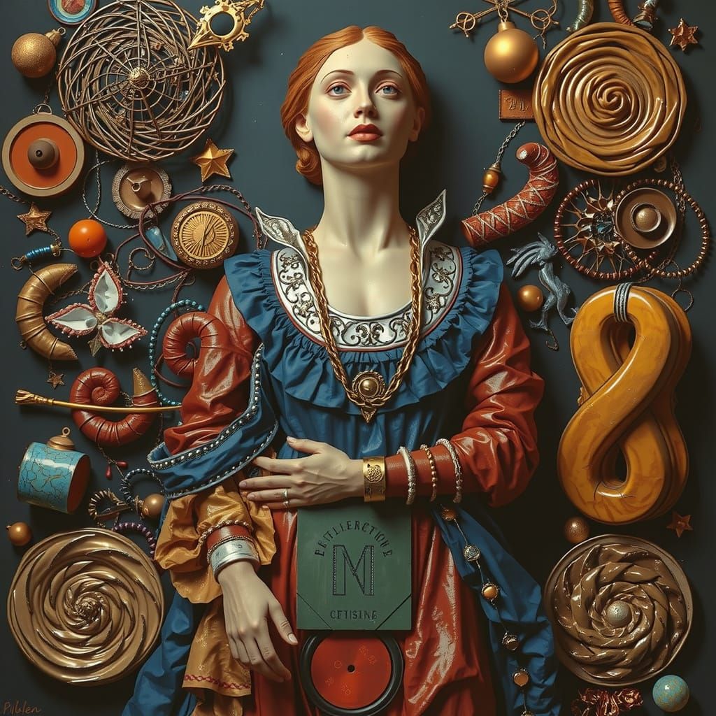 Dramatic Sculpture of Reflected Glory in Hyperrealism