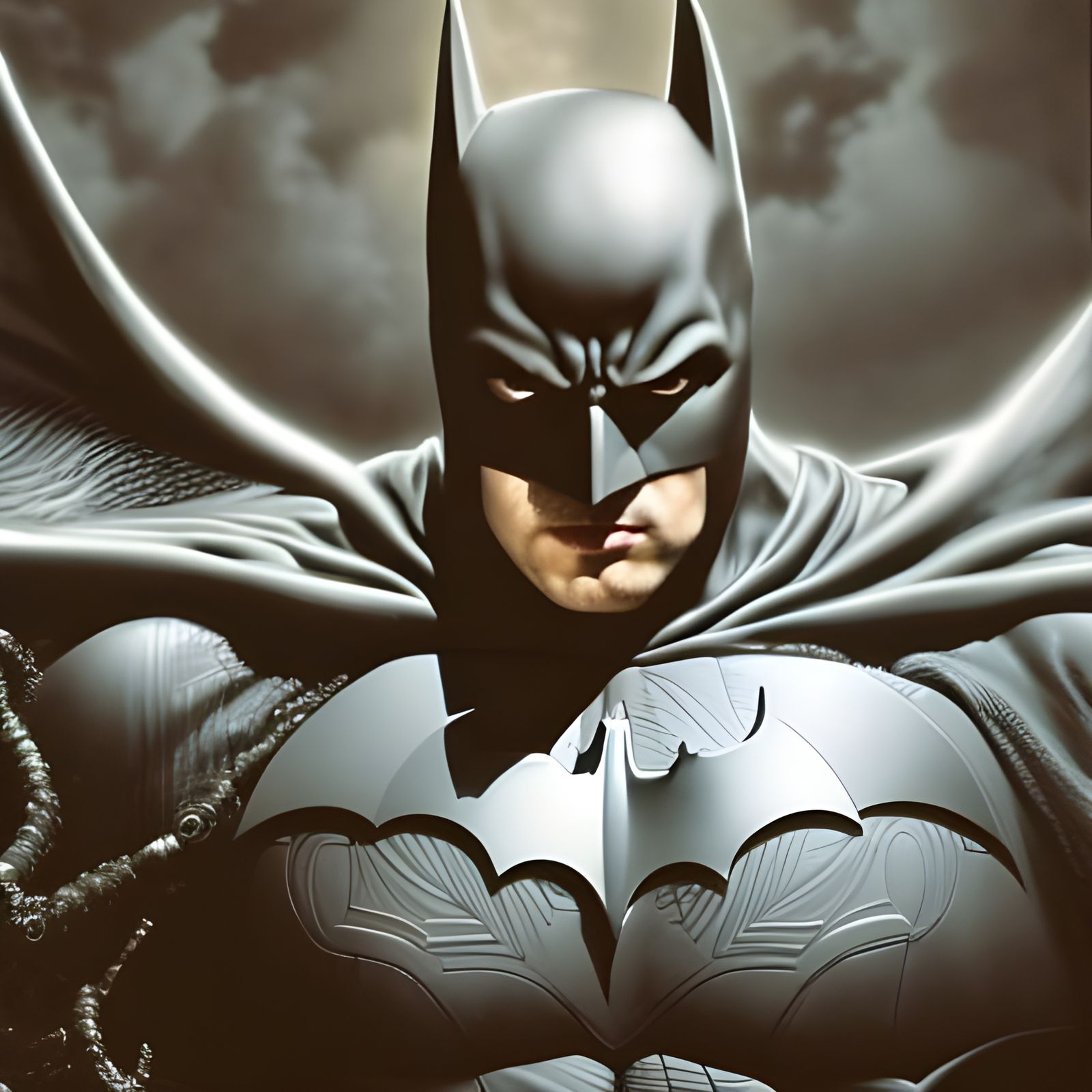 Batman Portrait: Dark Knight Rises in Fantasycore Style