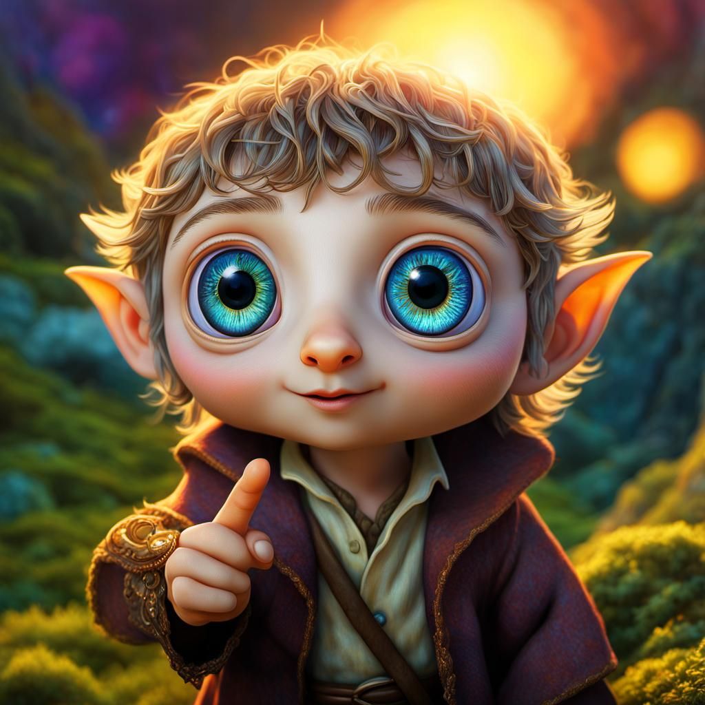 Adorable Micro Hobbit, by Lord Elboron