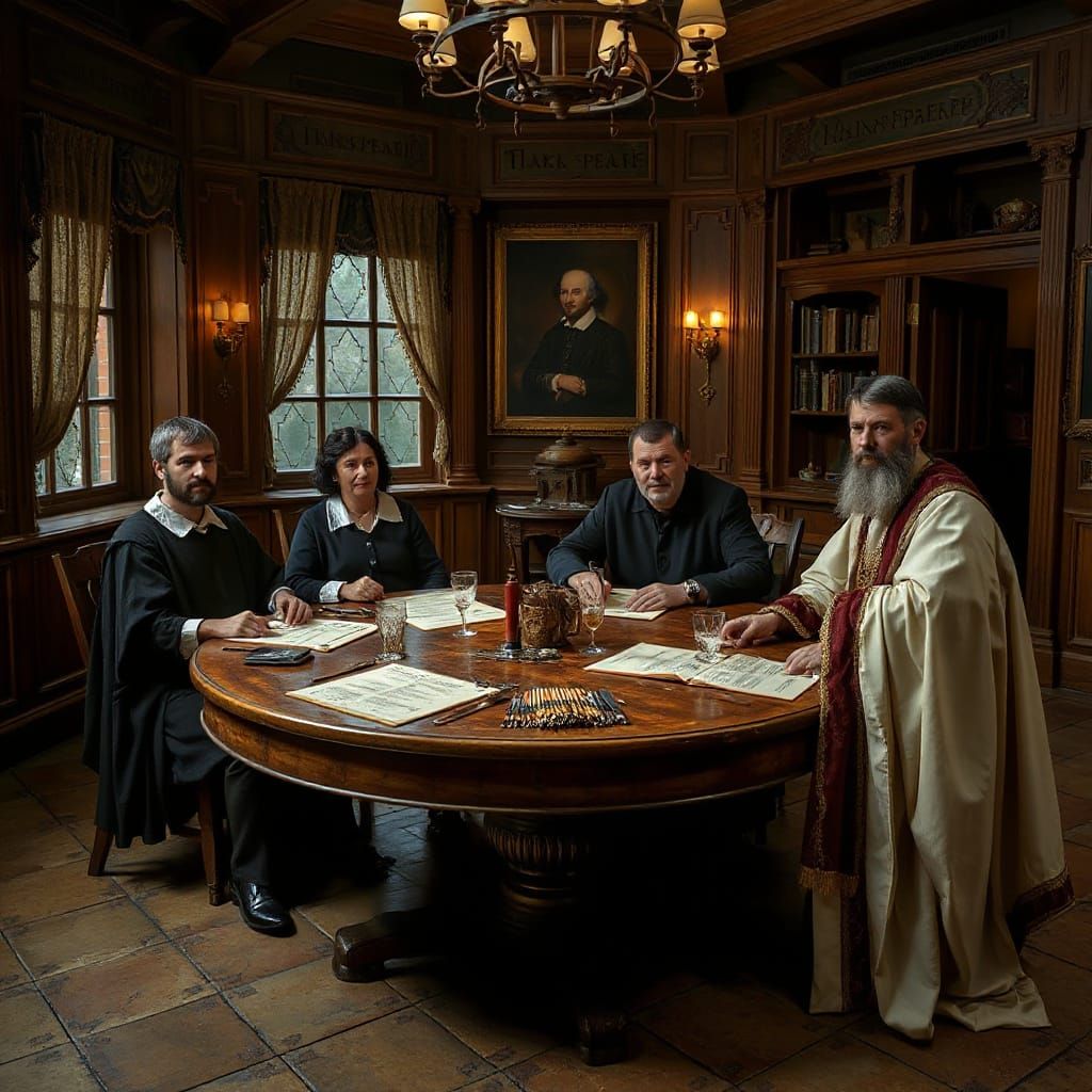 Shakespearean Tragedies Gathered in a Tavern