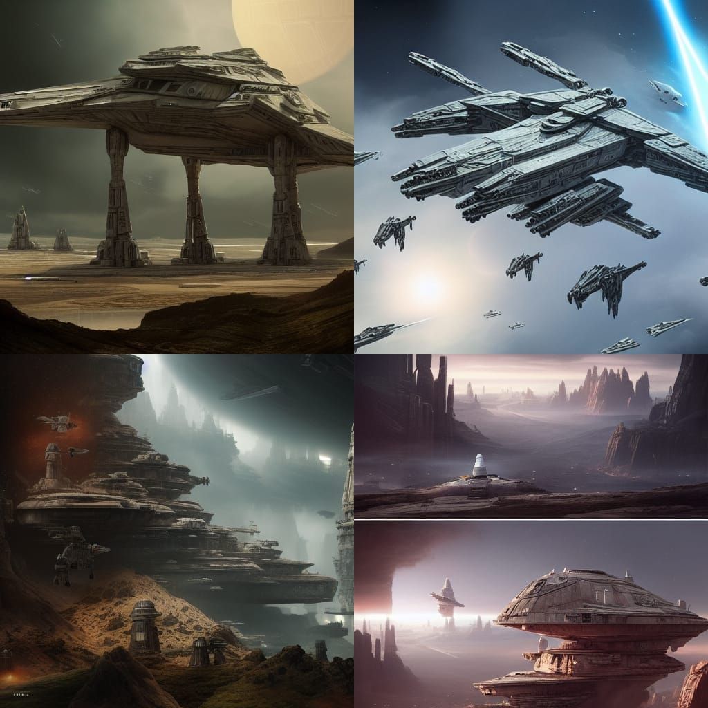 Epic Star Wars Inspired Sci-Fi Digital Painting