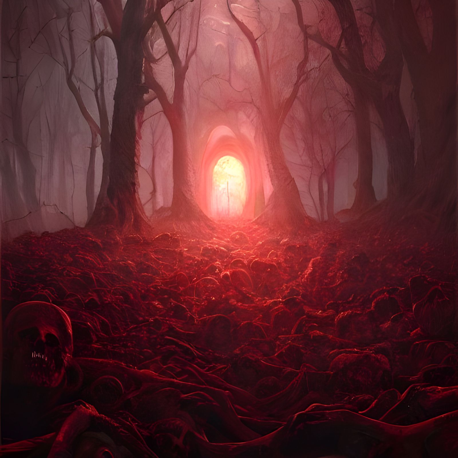 Bloody Dismembered Corpses in a Sea of Blood