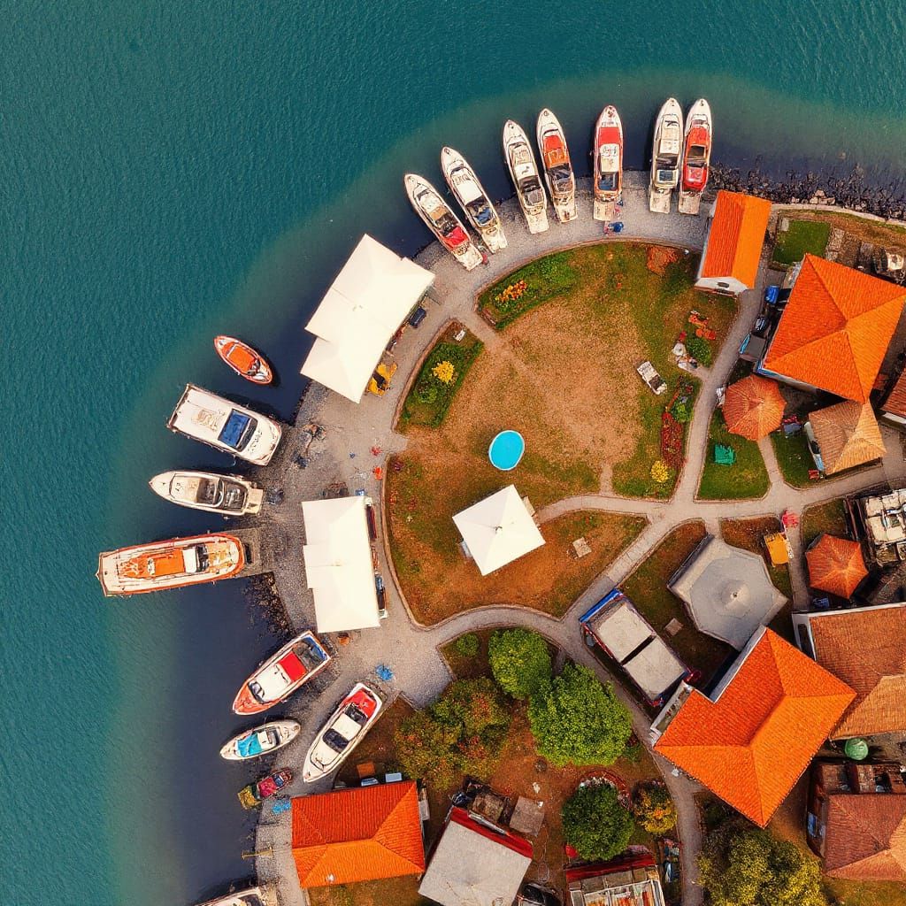 Aerial View of the Okavango Delta