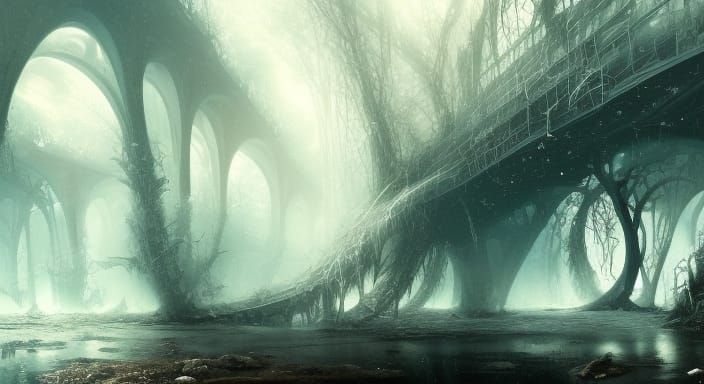 Winter Fairy in Detailed Digital Matte Painting