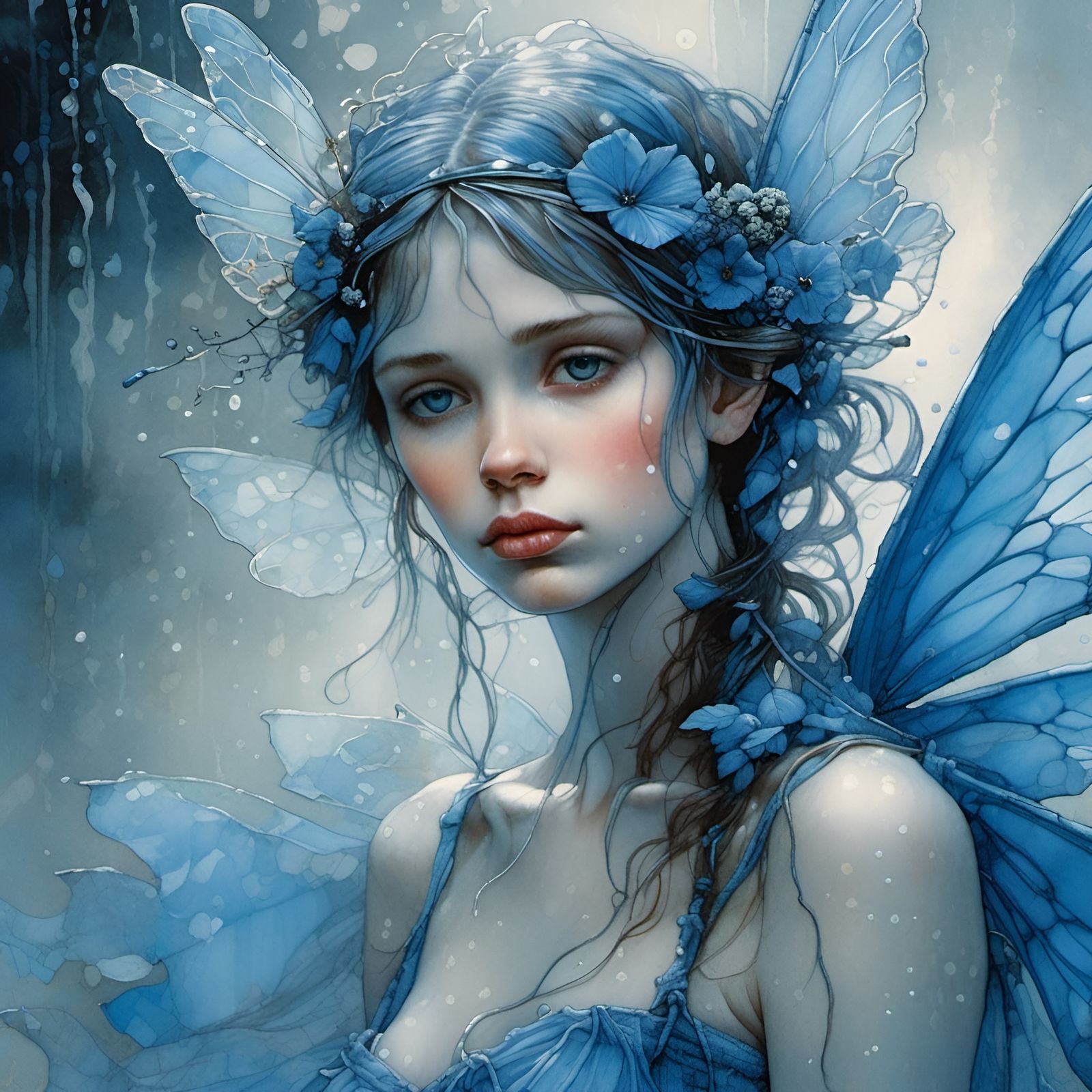 Blue eyes crying in the rain