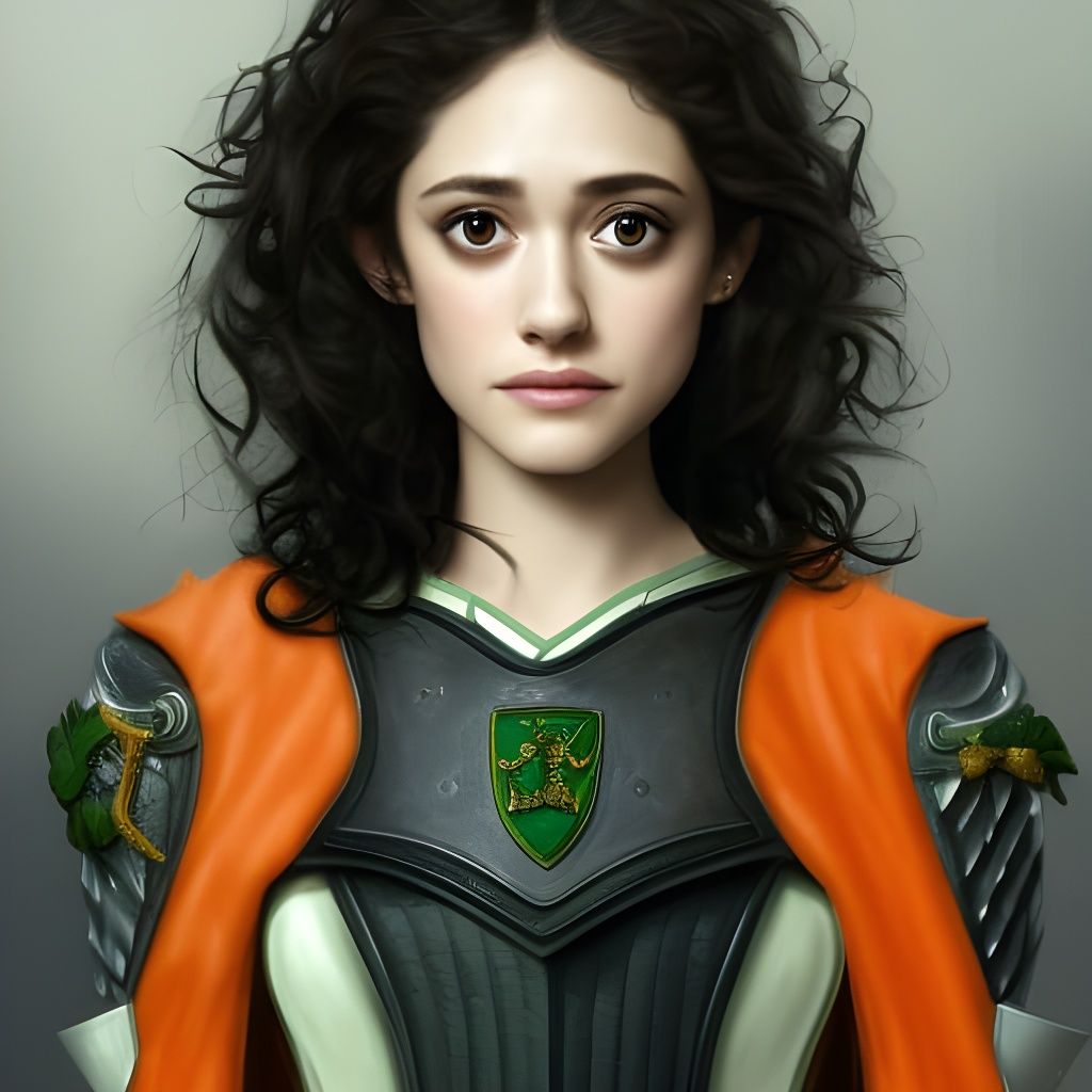 Medieval Woman Portrait in Fantasy Art Style