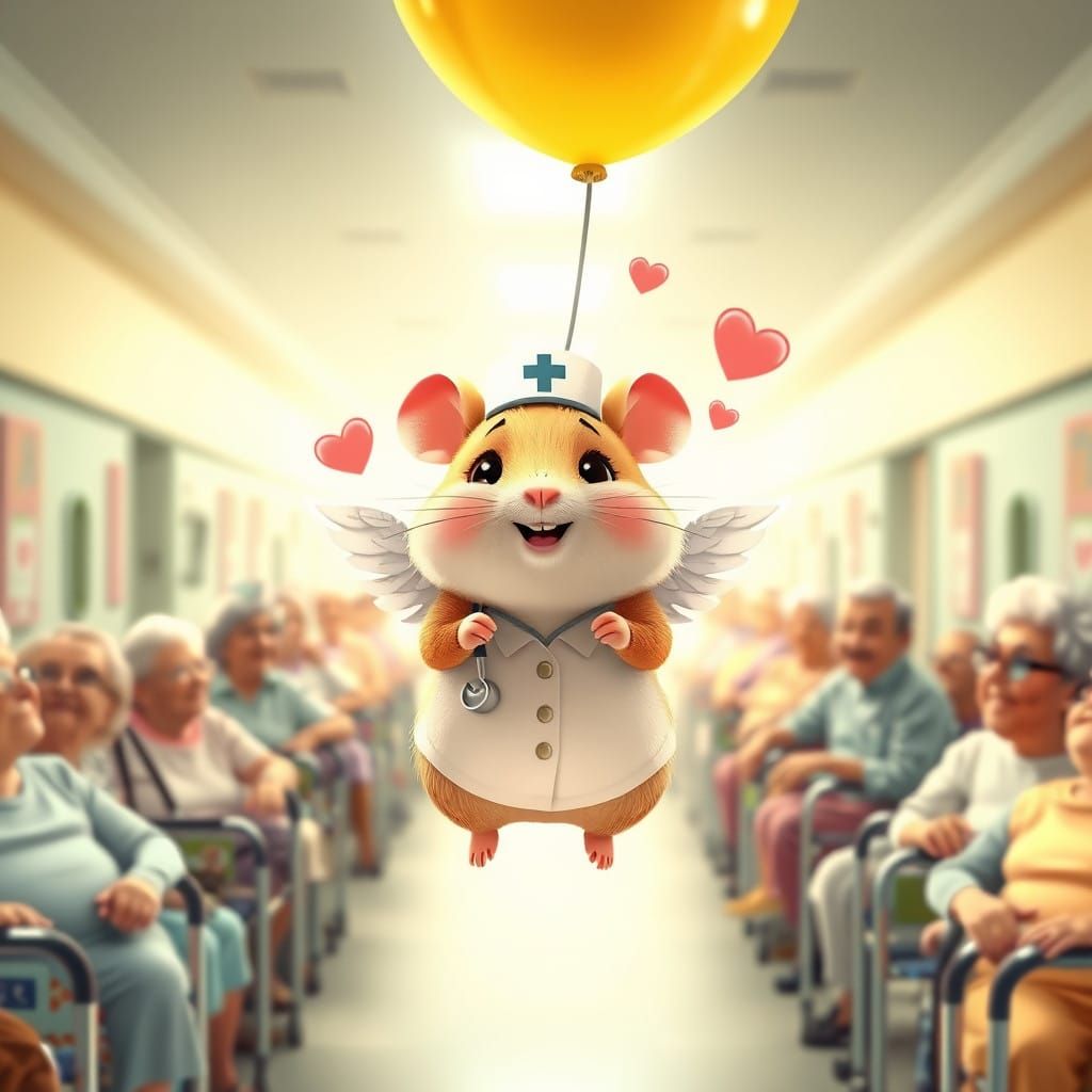 Whimsical Nurse Hamster Brings Joy to Hospital