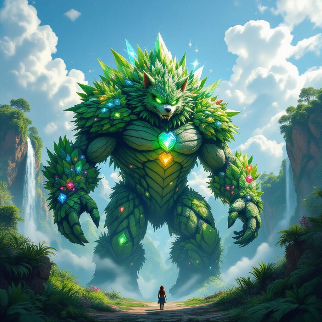 Zone Titan: Colossal Emerald Hedgehog Beast