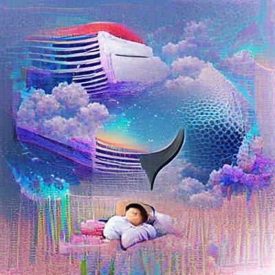 Eerie Dreamcore Scene with Distorted Reality