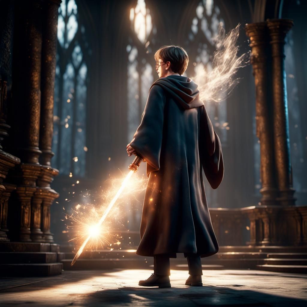 Harry Potter Confronts Darkness in a 3D Game Cinematic
