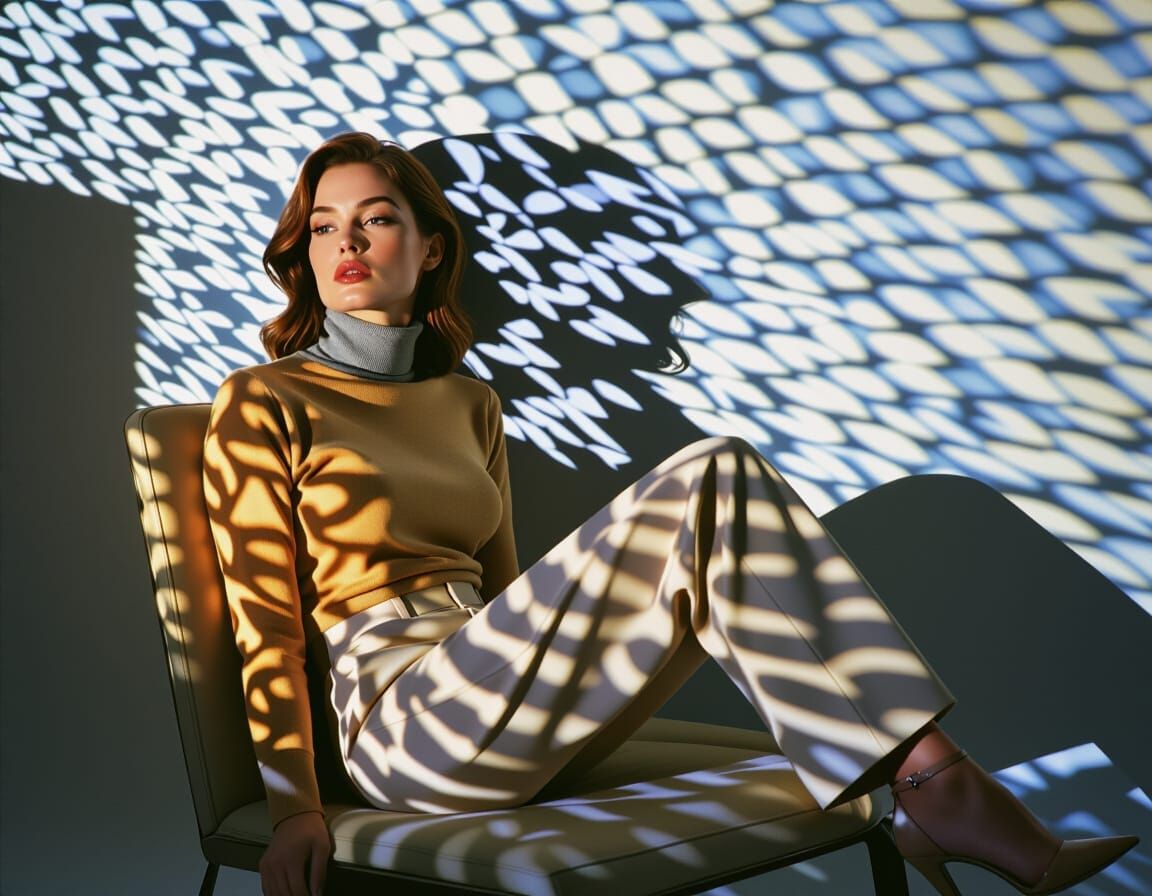 Hyperrealistic Flash Photograph with Sculptural Shadows