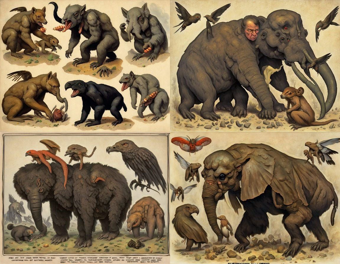 Surreal Soviet Art Depicts Grotesque African Mutant