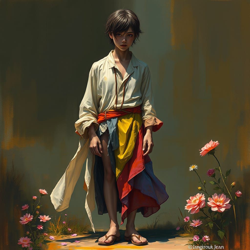 Surreal Transformation from Darkness to Vibrant Confidence