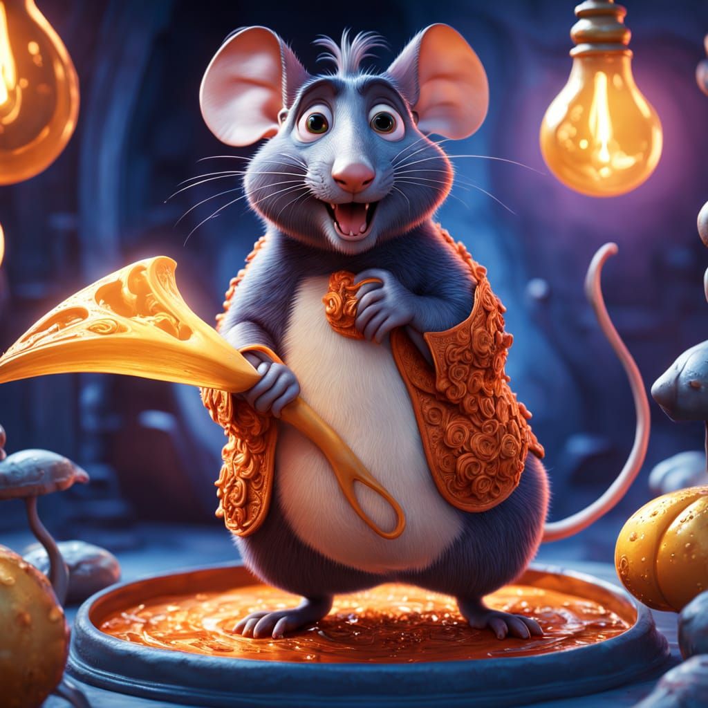 Pixar-Inspired Ratatouille Concept Art in Vibrant Colors