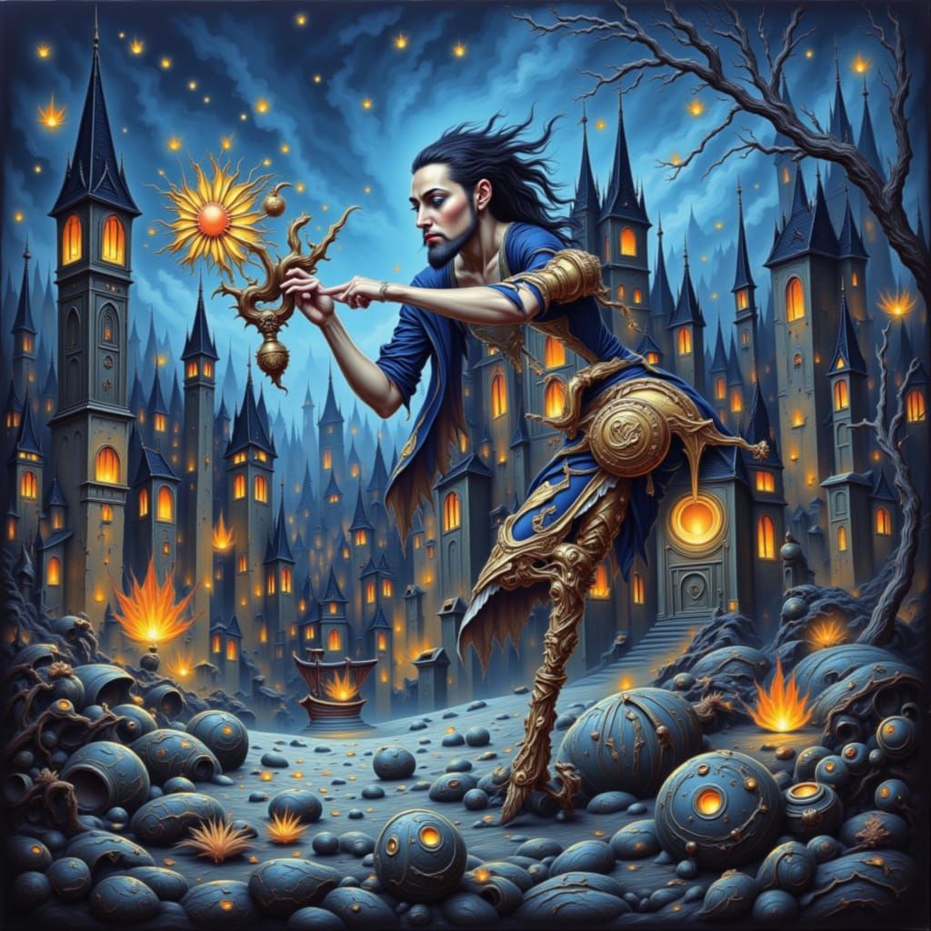 AI Generated Man in MixD LORA Style