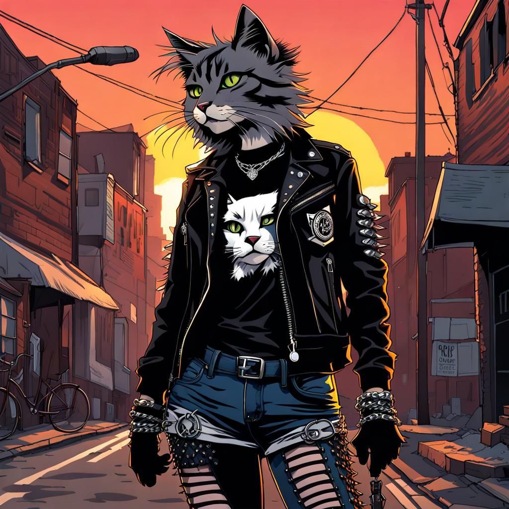 Riot Roxy, member of the punk rock gang