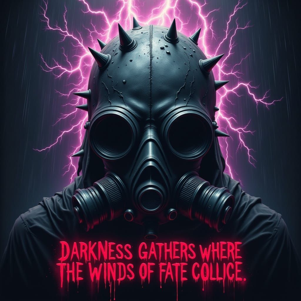 Giant Skull with Gas Mask in Germpunk Style