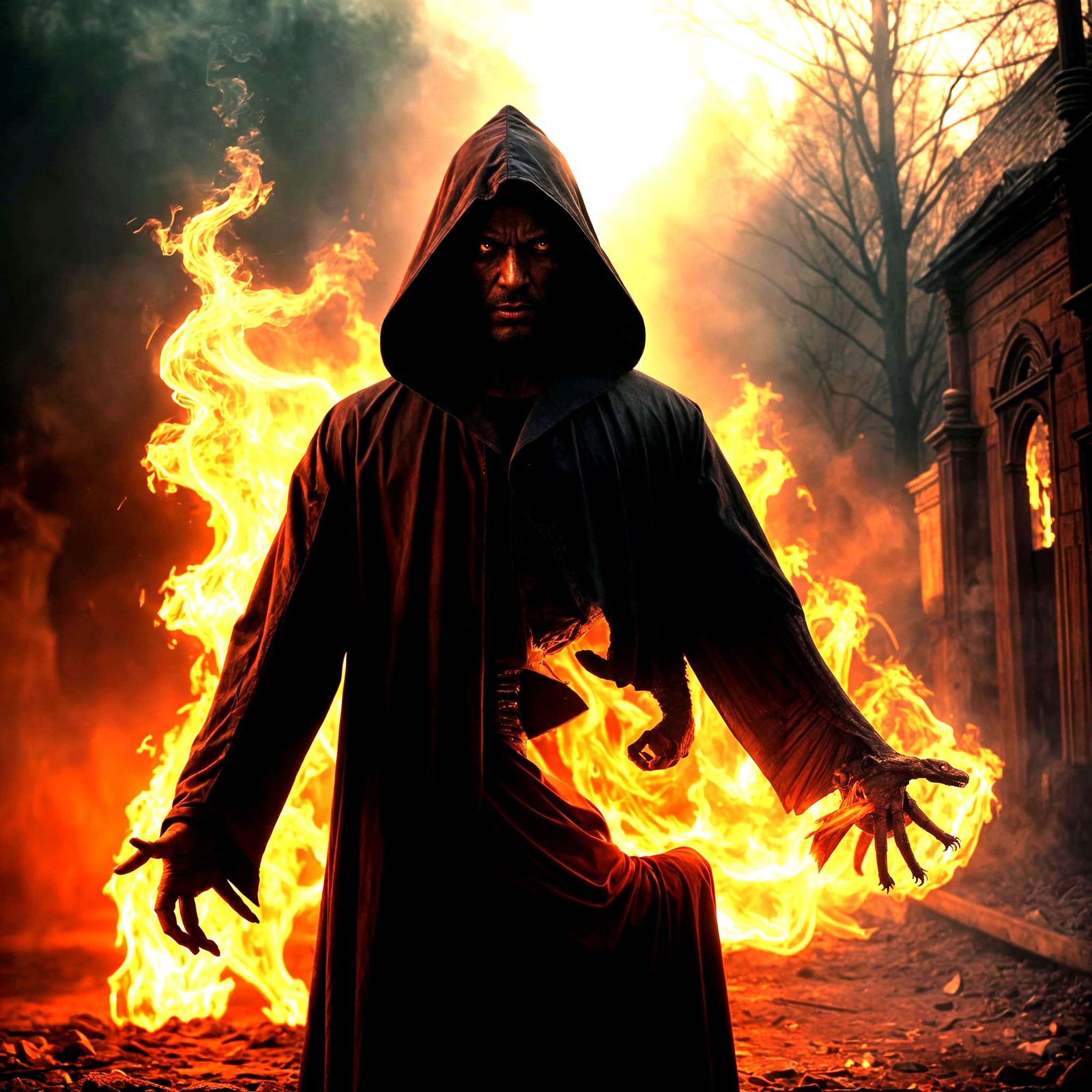 Cinematic Image of the Devil Claiming a Soul