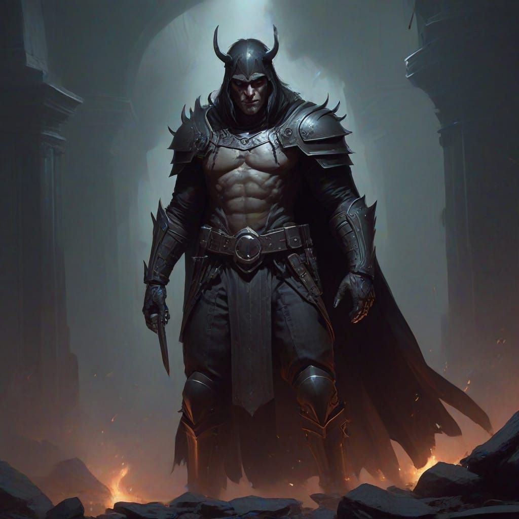 Dark Fantasy World in Grimdark Style