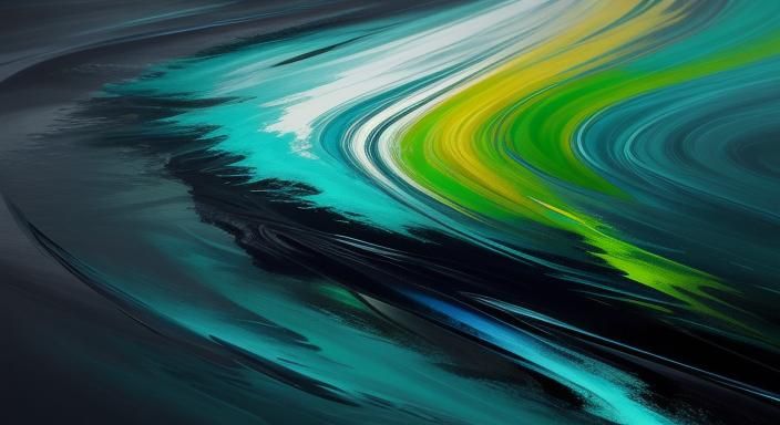 Abstract River Dissolving in Expressionist Brushstrokes