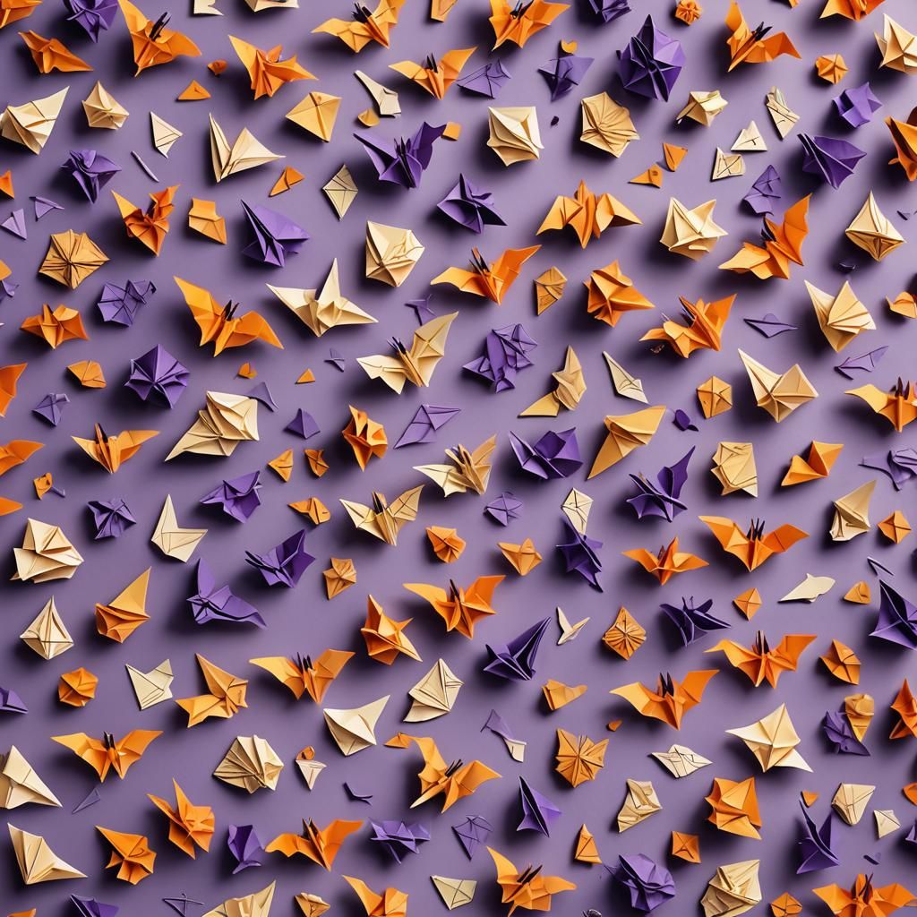 Colorful Origami Halloween Party Papercraft