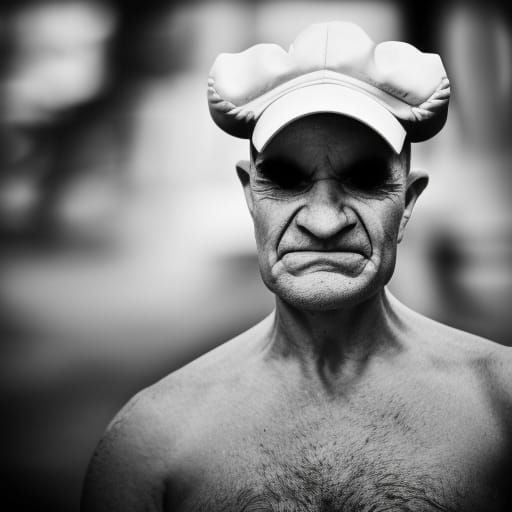 Popeye Portrait in Professional Photography Style