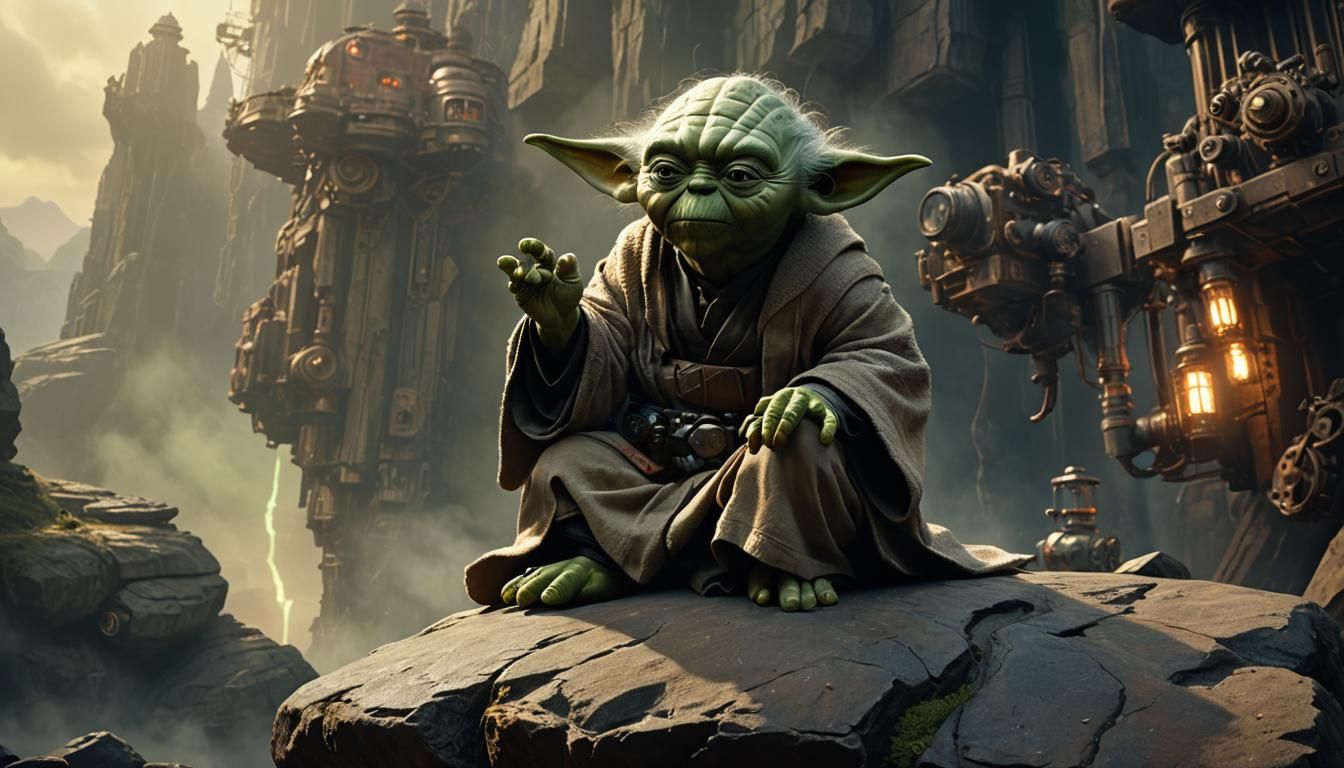 Steampunk Yoda: Hyper-Realistic Jedi Master