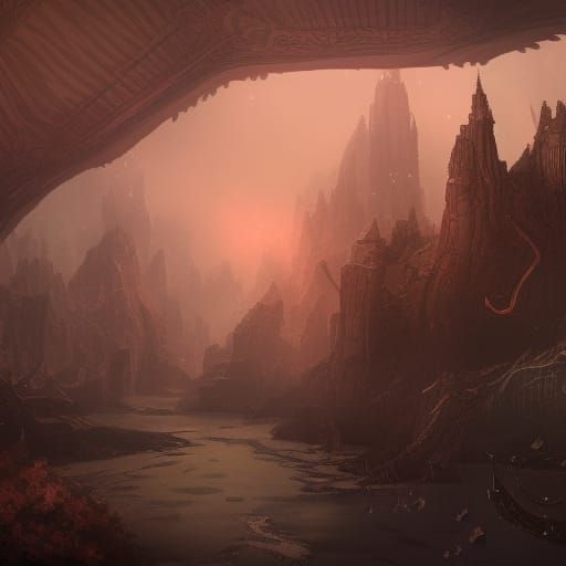 AI-Human Graphic Novel in Detailed Matte Painting Style