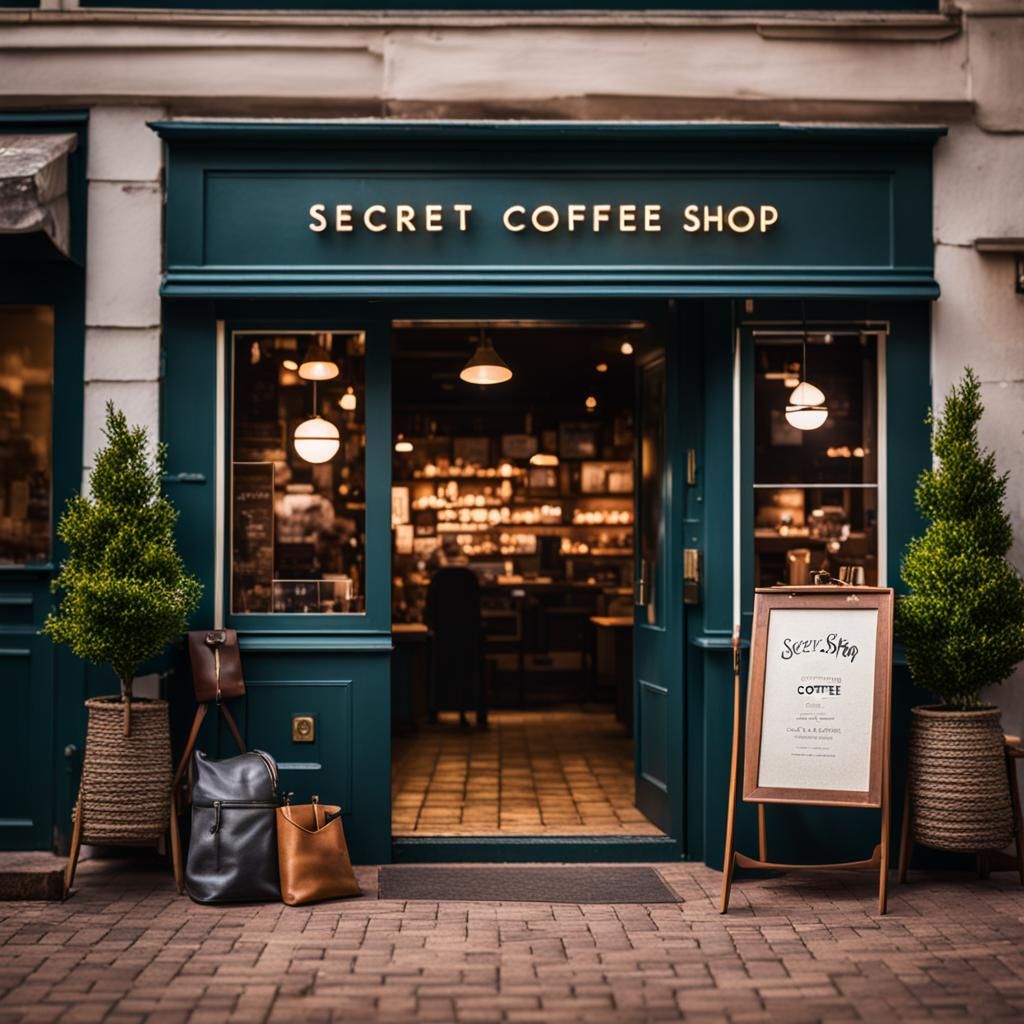 Secret Coffee Shop Entrance in Bokeh Photography