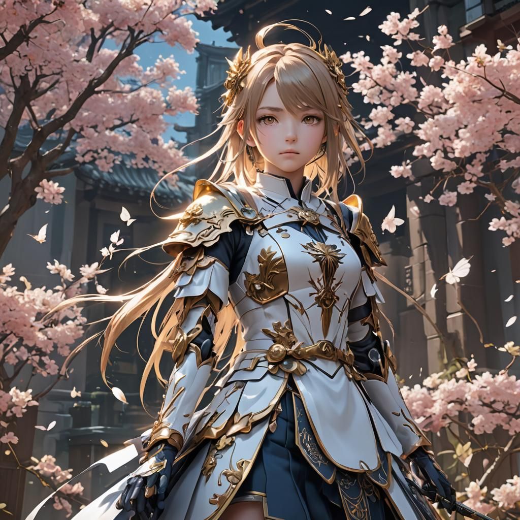 Detailed 3D Anime Art Inspired by WLOP