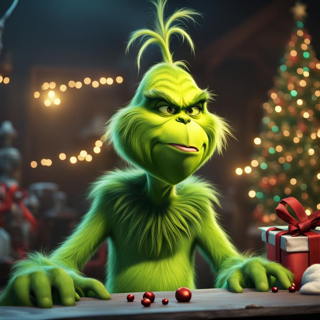 Teenage Grinch: Detailed Fantasy Concept Art