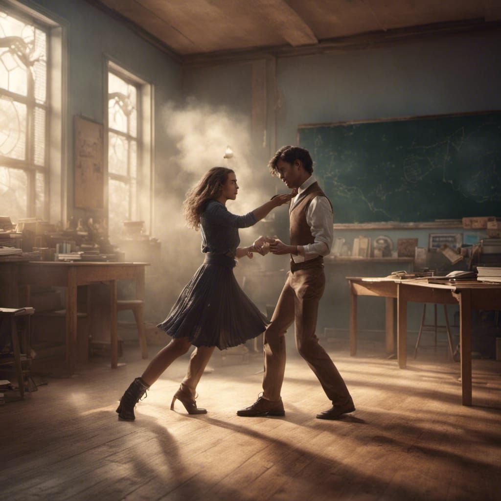 Students Dancing: Epic Digital Matte Painting
