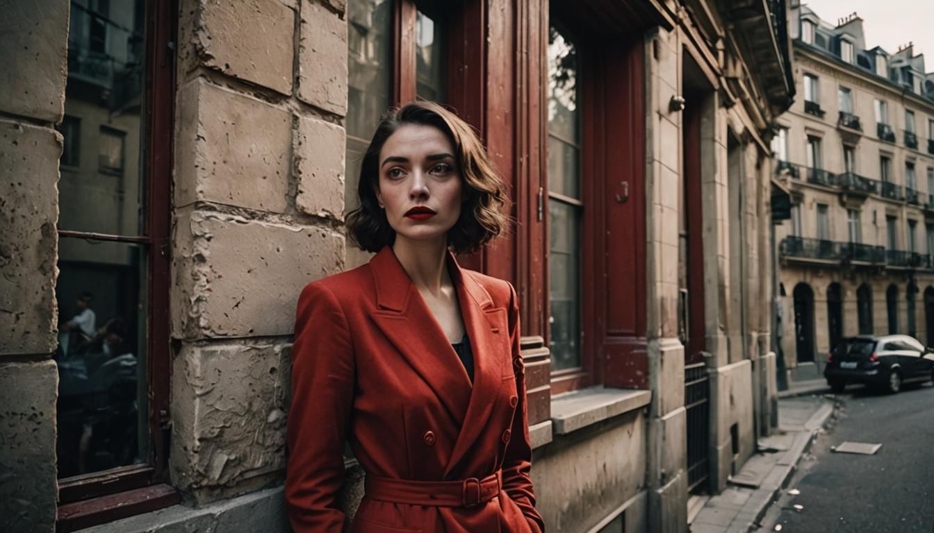 Femme Fatale in Paris, Ambient Light Portrait