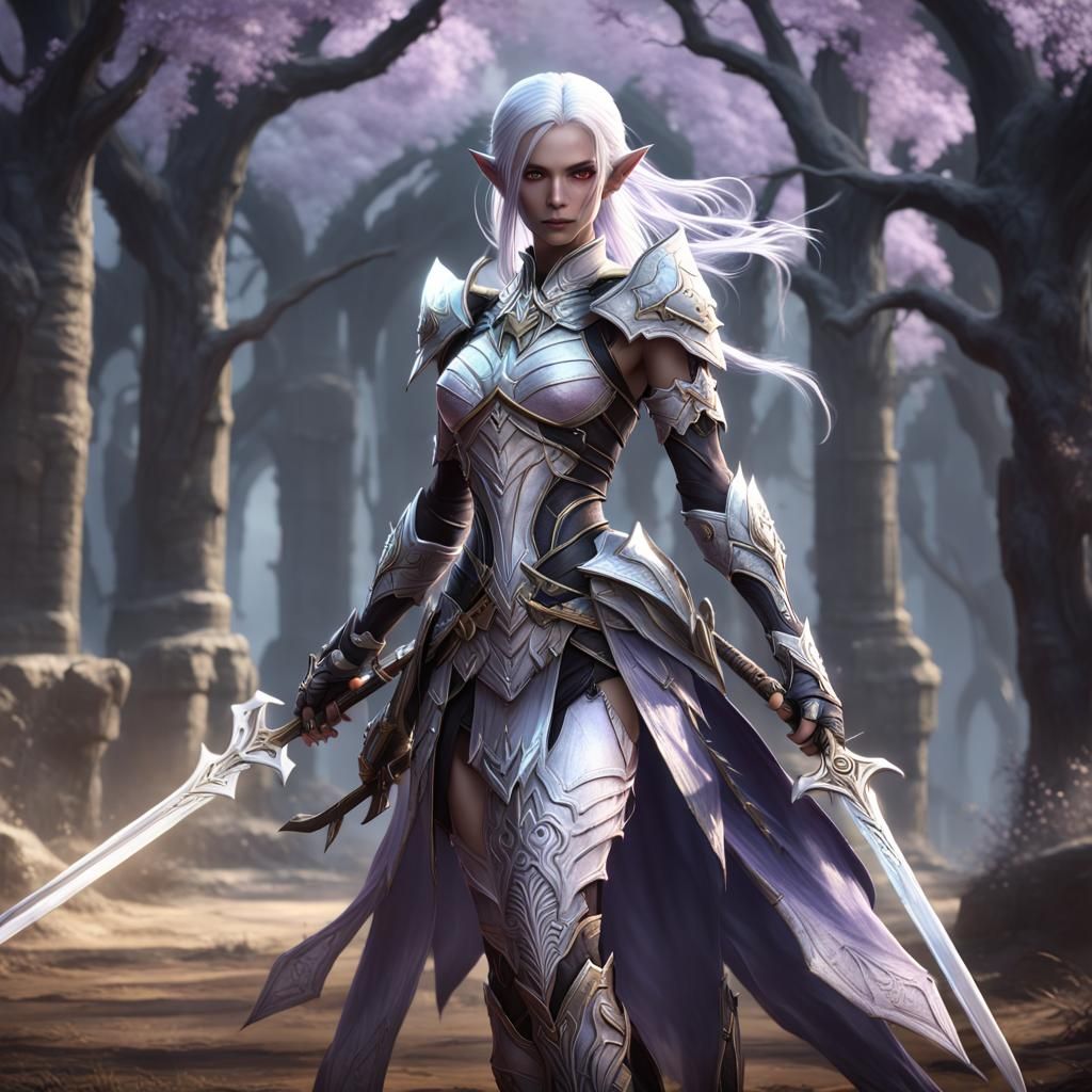 Dark elf Bladedancer (La2 style)