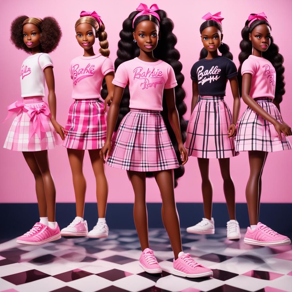 3D African American Woman as Barbie Doll