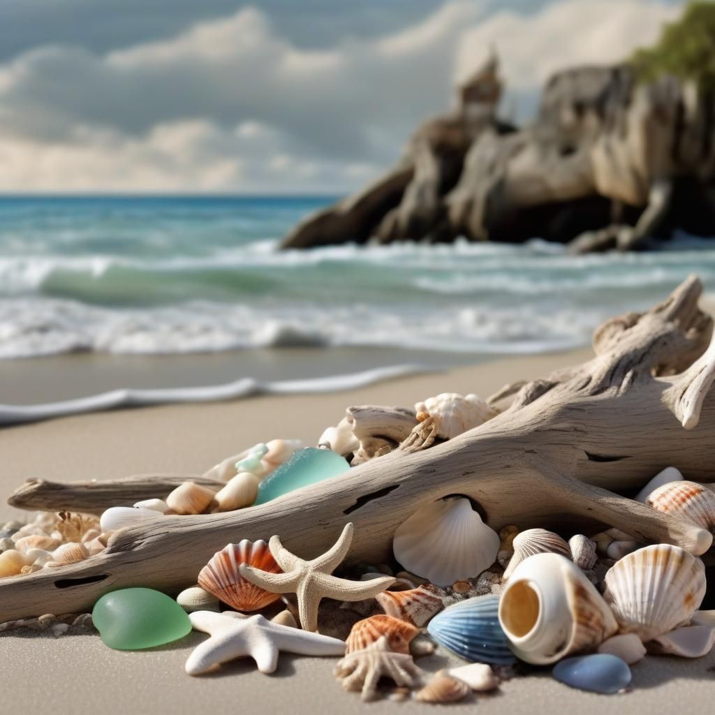 Tranquil Beachscape After the Storm