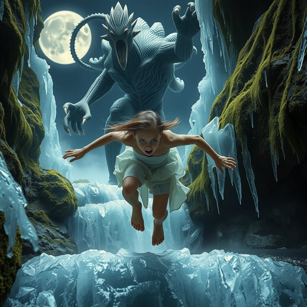 Innocence in Peril: Waterfall Escape