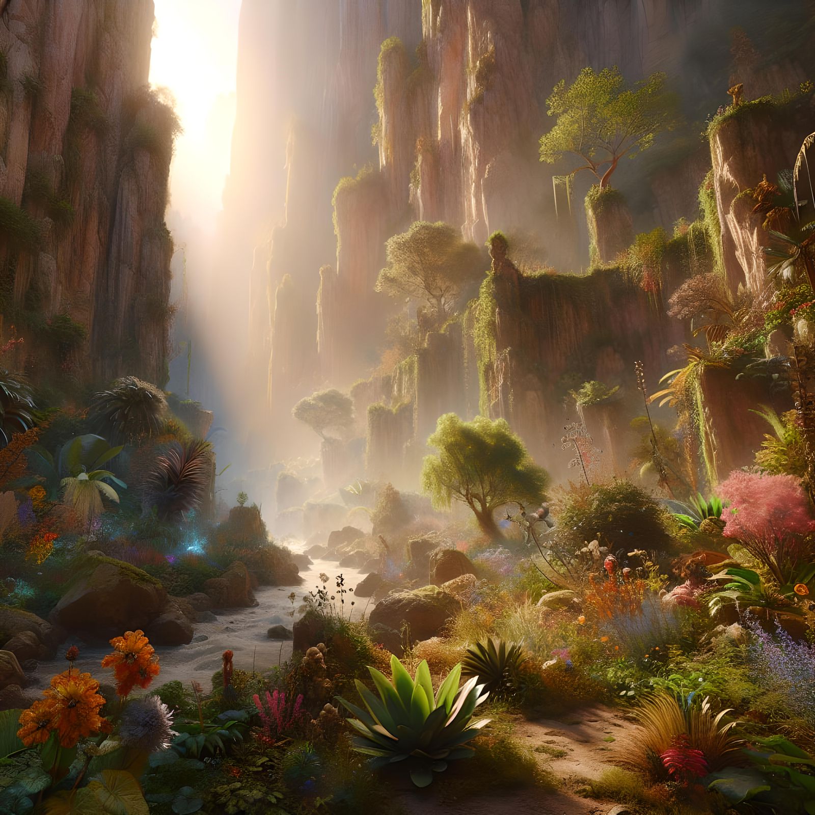 Beautiful desert valley