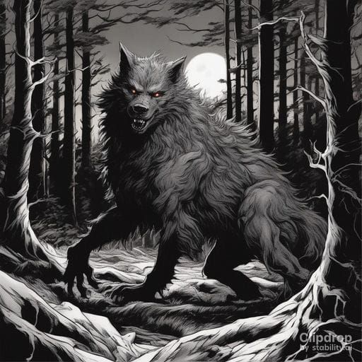 Warg Hunts in the Dark Black Forest