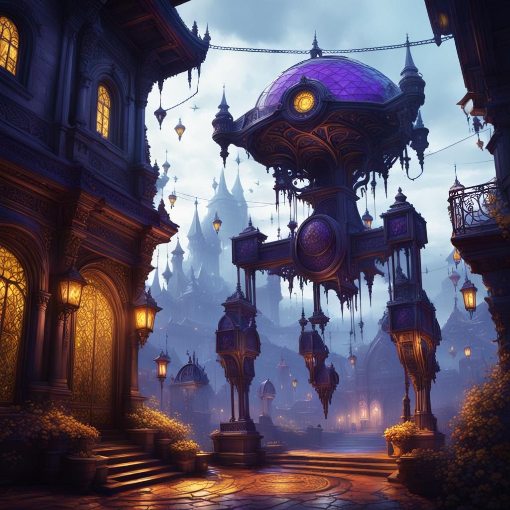 Wednesday Addams: Dark Fantasy Concept Art