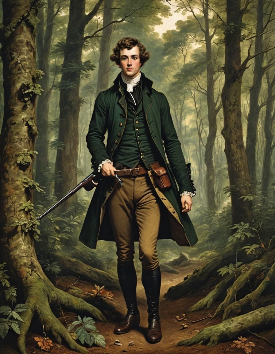Hunting in the forest