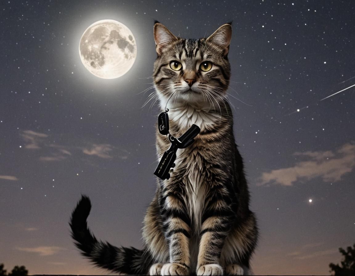 Lightning Strikes a Key on Cat's Tail