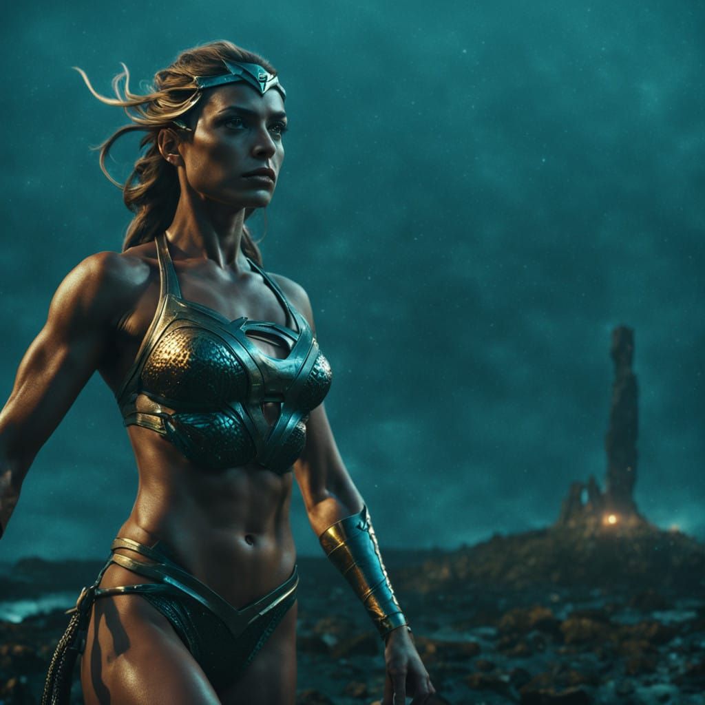 Epic Warrior Goddess Medusa Gargano in Cinematic Film Style