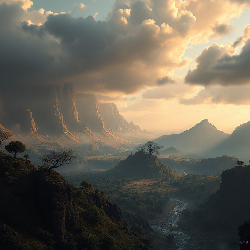Mystical Earthy Realm: Matte Painting in Unreal Engine