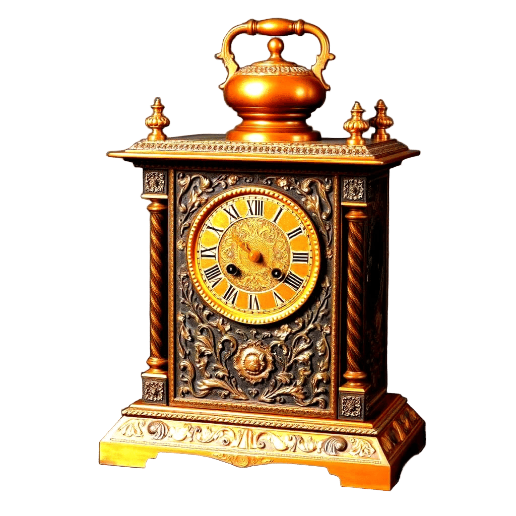 Molten Bronze Timepiece in Artistic Melt