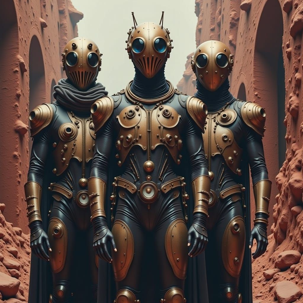 Hyperrealistic Dystopian Sci-fi Scene