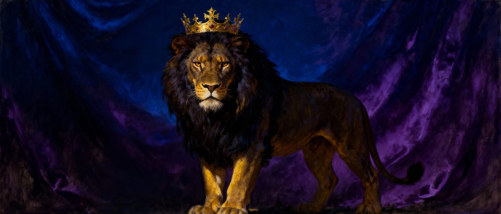 Regal Lion Symbolizing Authority and Order
