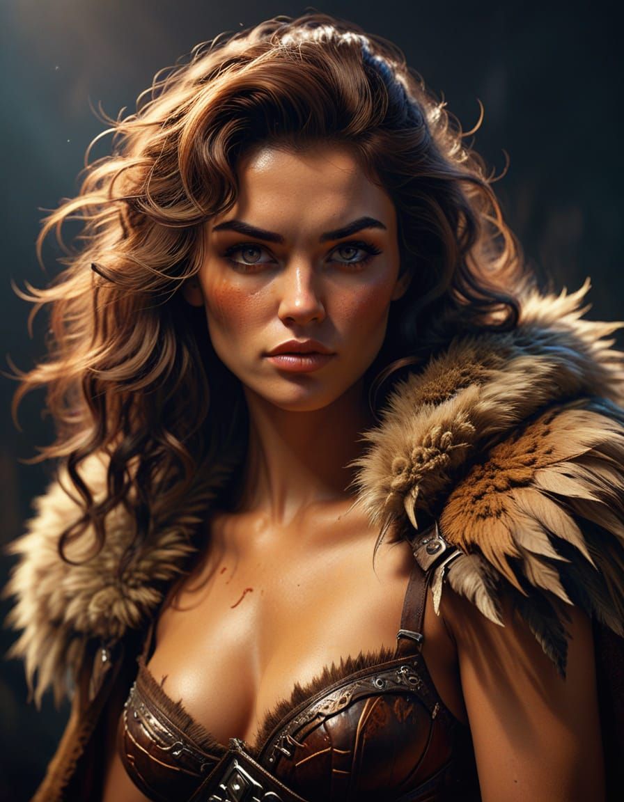 Vivid Fantasy Portrait in Hyper-Realistic Digital Art